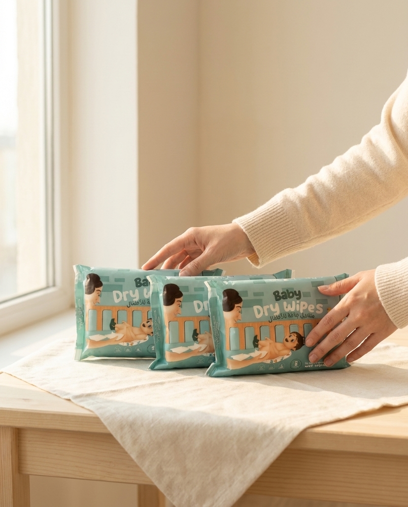 عرض الثلاث عبوات — Angels Dry Wipes